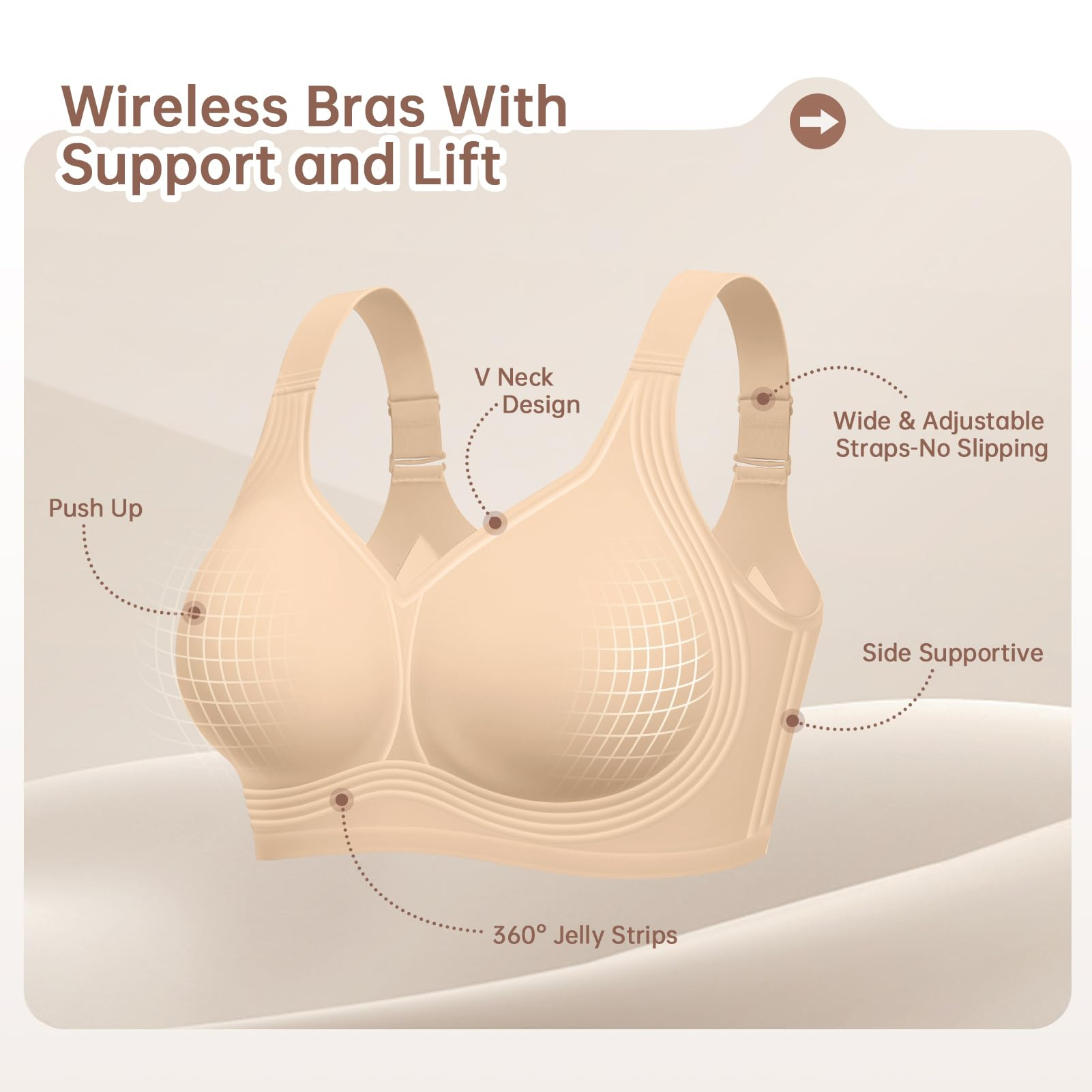 Plus Size Wireless Bra for Wom - Full Coverage Bra 리뷰 및 가격