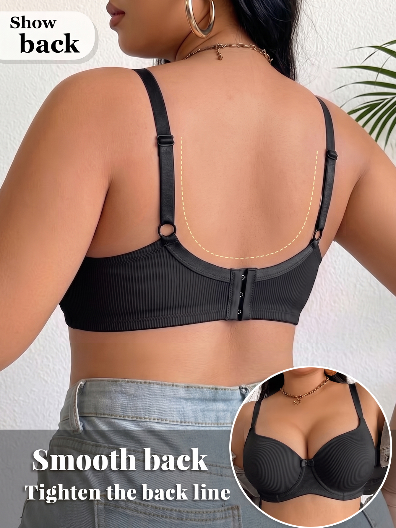 Plus Size Anti-Sagging Women B - Underwire Bra Padded 리뷰 및 가격
