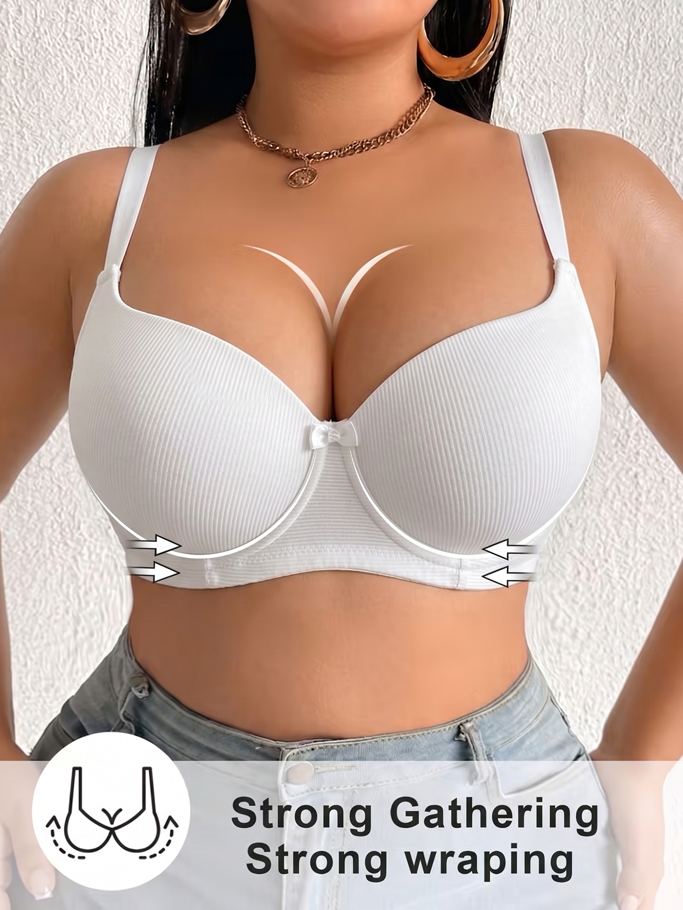 Plus Size Anti-Sagging Women B - Underwire Bra Padded 리뷰 및 가격
