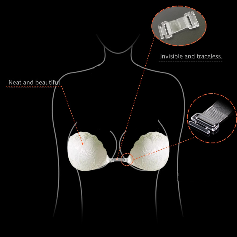 Lace Invisible Bra Backless St - Backless Bra Sticky 리뷰 및 가격
