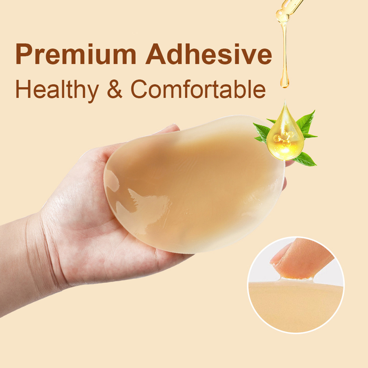 3Pairs Crescent Nipple Cover S - Push Up Bra Silicone 리뷰 및 가격