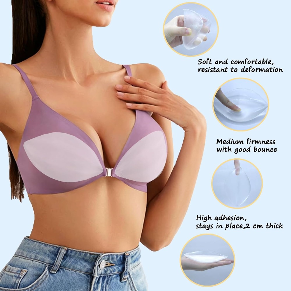 Adhesive Silicone Bra Inserts  - Push Up Bra Silicone 리뷰 및 가격