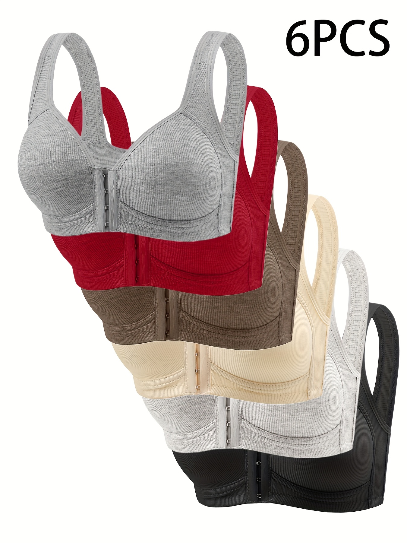 6-Pack Women's Elegant Wire-Fr - Wirefree Bra Comfort 리뷰 및 가격