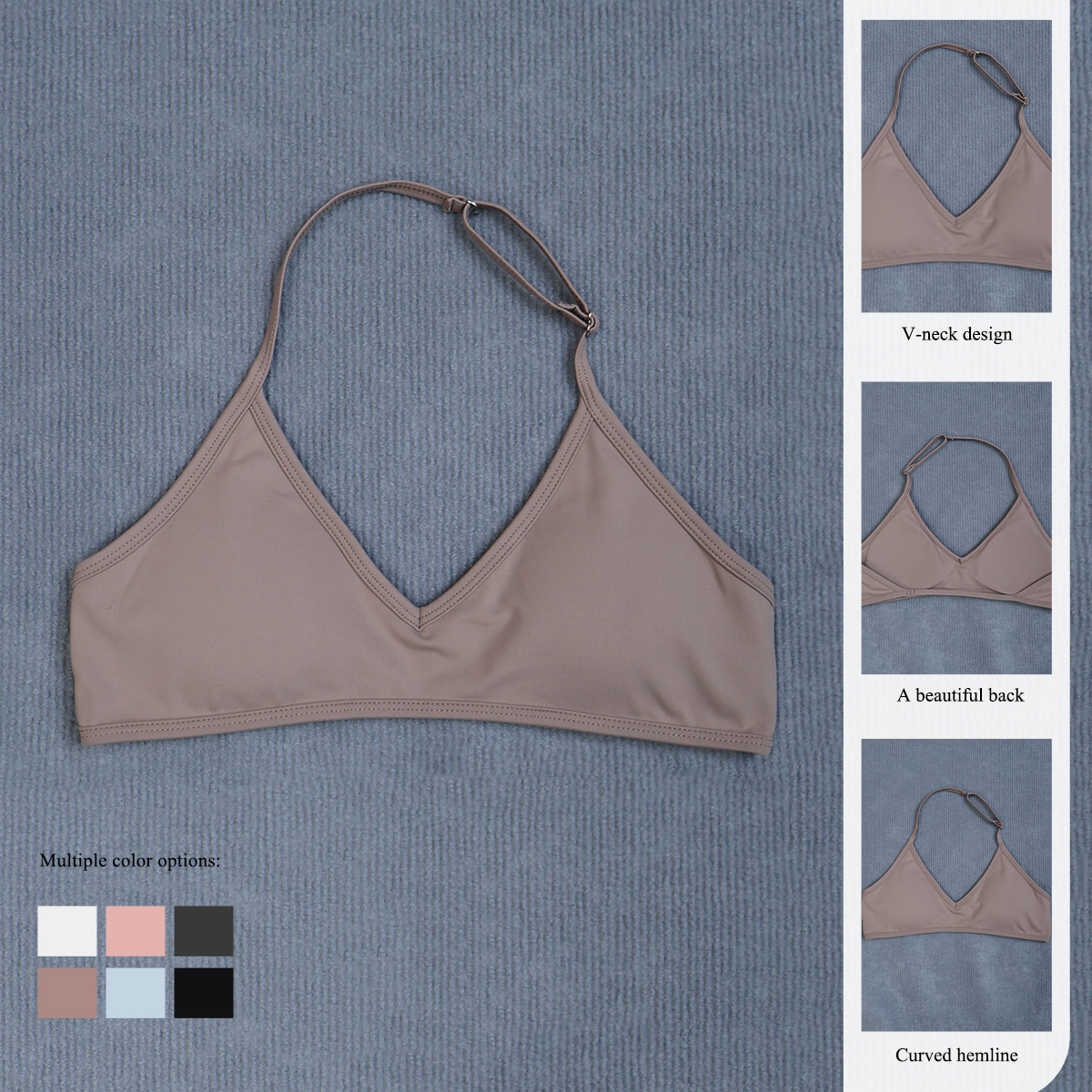 Women's Summer Halter Neck Pad - Sports Bra Racerback 리뷰 및 가격
