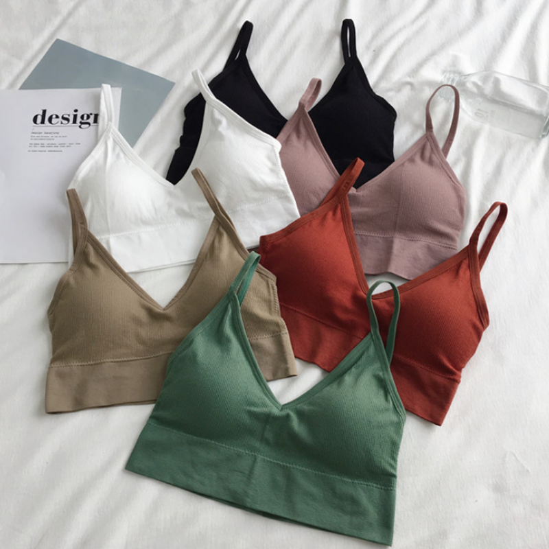 Women Sexy Crop Tops Bra Tube  - T Shirt Bra Seamless 리뷰 및 가격
