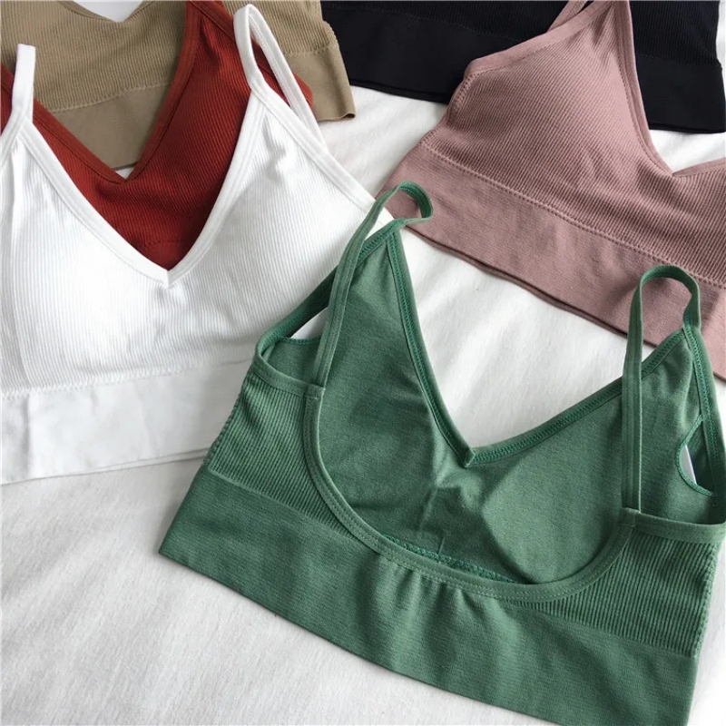 Women Sexy Crop Tops Bra Tube  - T Shirt Bra Seamless 리뷰 및 가격