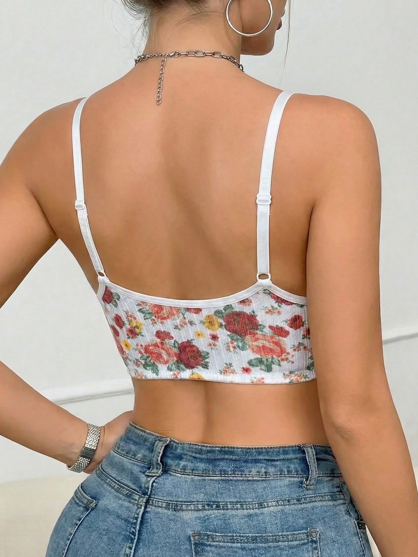 1pc Women's Floral Print Wirel - Wirefree Bra Comfort 리뷰 및 가격